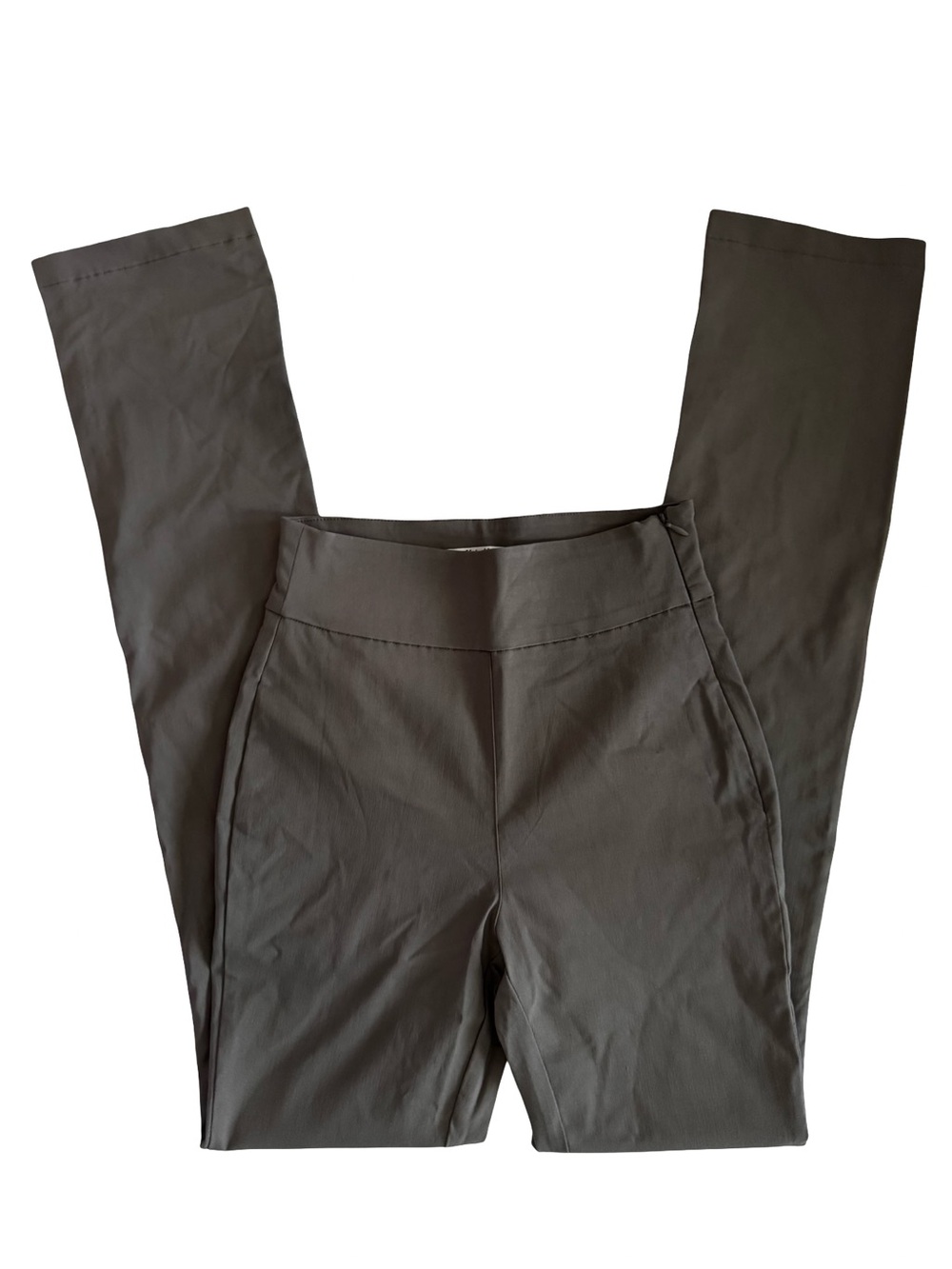High-waisted Dark Gray Trousers